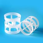 38mm 50mm 76mm Plastic PP PVC PVDF pall ring for scrubber tower packing for Sewage treatment
