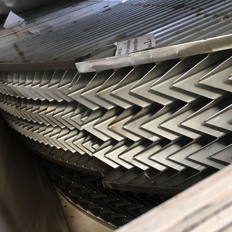 Carbon Steel Vane Type Mist Eliminator To Separate Gas And Liquid In Column