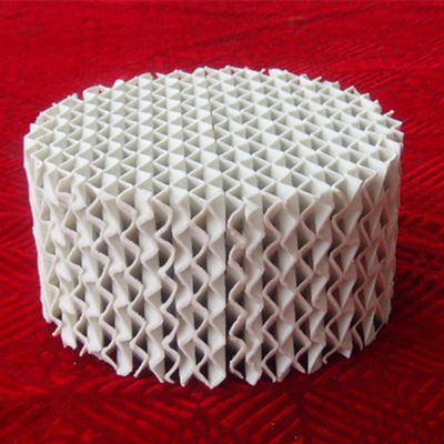 Ceramic Plate Corrugated Structured Tower Packing Ceramic Structured Packing 450Y