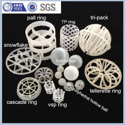 PP Plastic Net Tower Packing Ring 25mm, 38mm, 50mm For Urea Unit In Fertilizer Industry