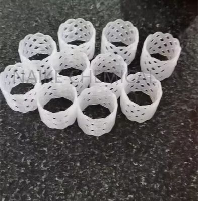 White Polypropylene TP Ring 25mm For Urea Prilling Tower In Fetilizer Industry