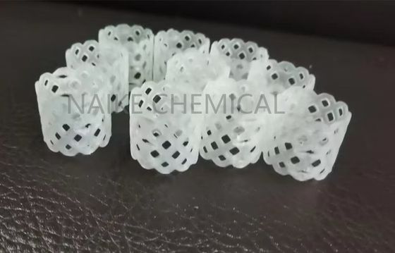White Polypropylene TP Ring 25mm For Urea Prilling Tower In Fetilizer Industry
