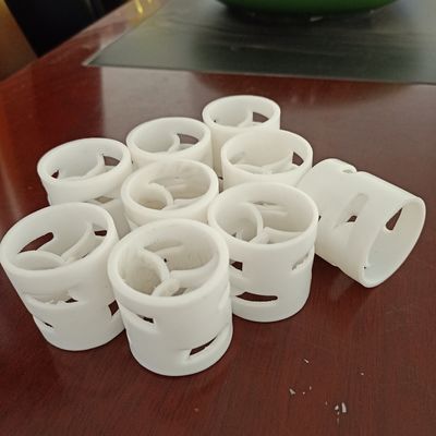 PTFE Pall Packing Ring 50mm Suitable for Application Temperature In Tower