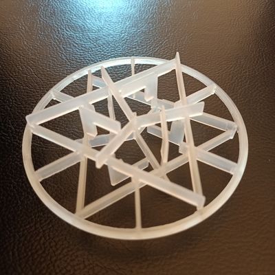 PP Plastic Random Tower Packing Snowflake Packing Ring 95mm For Air And Water Coolers In Air Separation Plants