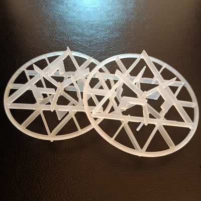 Plastic Snowflake Ring Random Packing 90mm For Environmental Scrubbers and Strippers