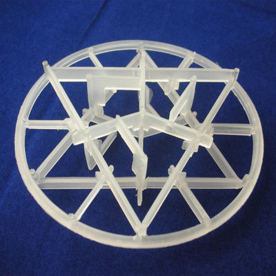 Plastic Snowflake Ring Column Packing 90mm For HCl Absorption In Various Processes