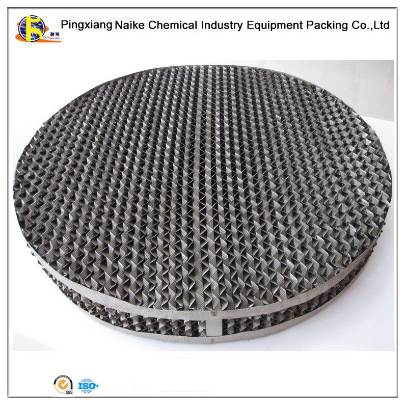 Stainless Steel 316 Metal Sheet Perforated Structured Packing 350Y For Distillation Column