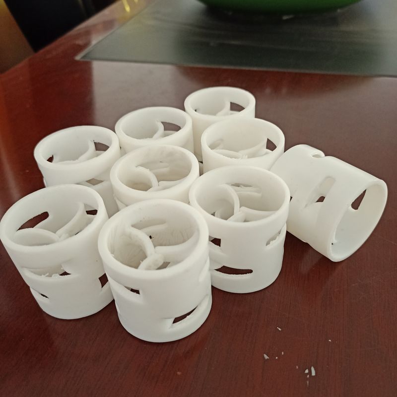 PTFE Pall Packing Ring 50mm Suitable for Application Temperature In Tower