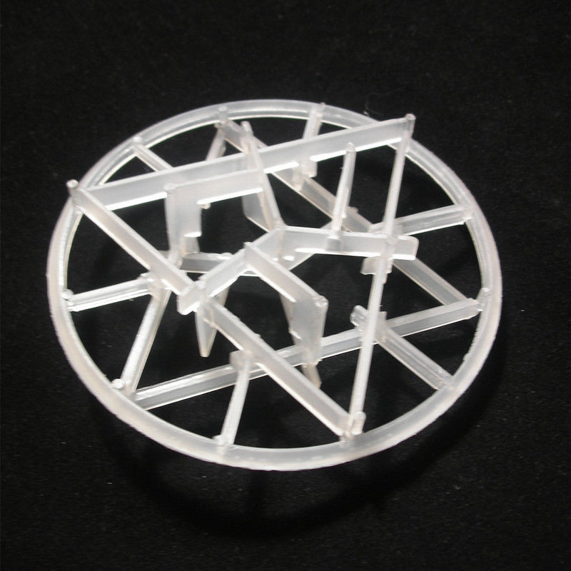 PP Plastic Random Tower Packing Snowflake Packing Ring 95mm For Air And Water Coolers In Air Separation Plants