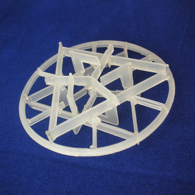 Plastic Snowflake Ring Random Packing 90mm For Environmental Scrubbers and Strippers
