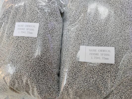 Aço inoxidável 304 Fenske Embalagem de laboratório em espiral 1.75*1.75mm Para processo de destilação